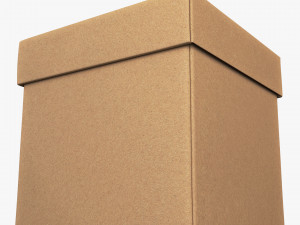 Package Cardboard Box M 2 3D 모델