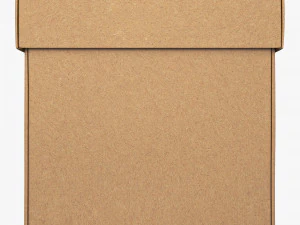 Package Cardboard Box M 2 3D Model