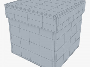 Package Cardboard Box M 2 3D 모델