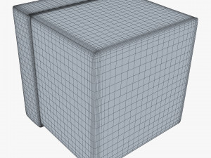 Package Cardboard Box M 2 3D 모델