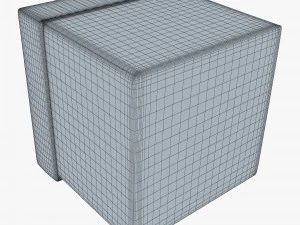 Package Cardboard Box M 2 3D Model