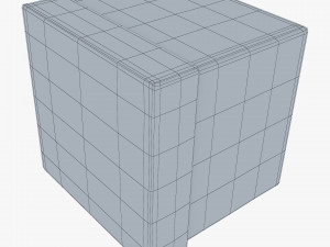 Package Cardboard Box M 2 3D 모델