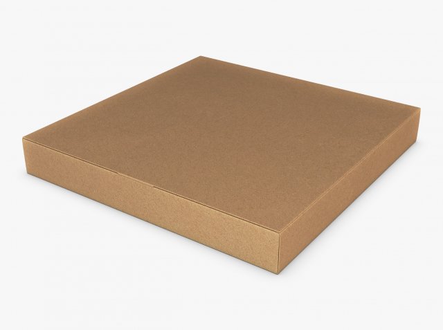 Package Cardboard Box M 3 3D Model .c4d .max .obj .3ds .fbx .stl .blend 