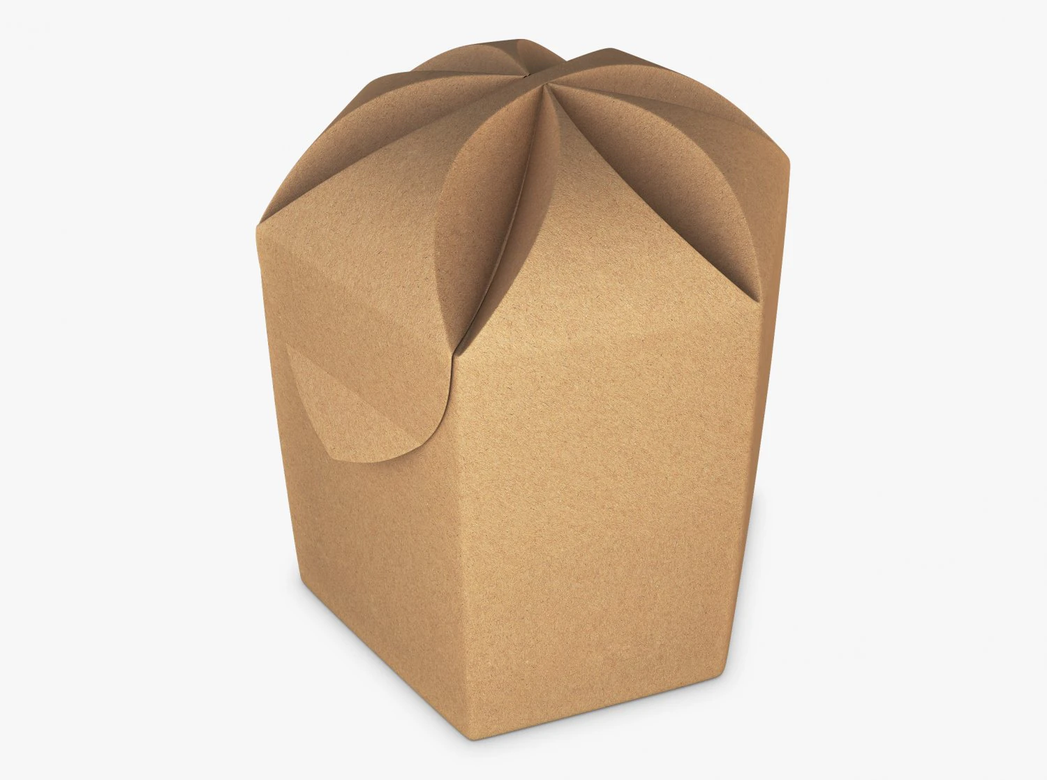 Package Cardboard Hexagon Petal Box M 2 3D Model .c4d .max .obj .3ds .fbx .stl .blend