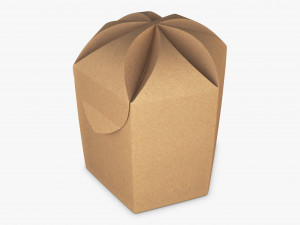 Package Cardboard Hexagon Petal Box M 2 3D Model
