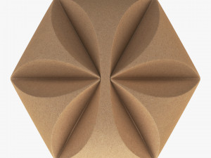 Package Cardboard Hexagon Petal Box M 2 3D Model