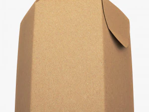 Package Cardboard Hexagon Petal Box M 2 3D Model