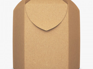Package Cardboard Hexagon Petal Box M 2 3D Model