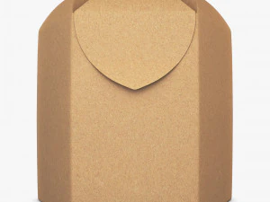 Package Cardboard Hexagon Petal Box M 2 3D Model