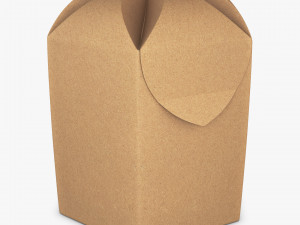 Package Cardboard Hexagon Petal Box M 2 3D Model