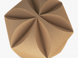 Package Cardboard Hexagon Petal Box M 2 3D Model