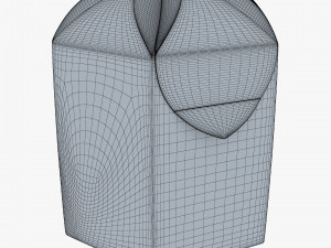 Package Cardboard Hexagon Petal Box M 2 3D Model