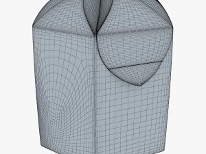 Package Cardboard Hexagon Petal Box M 2 3D Model