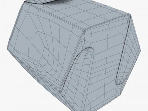 Package Cardboard Hexagon Petal Box M 2 3D Model