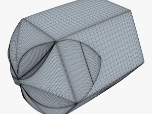 Package Cardboard Hexagon Petal Box M 2 3D Model