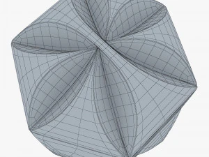 Package Cardboard Hexagon Petal Box M 2 3D Model