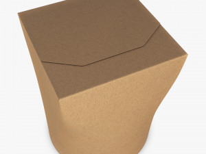Package Cardboard Box M 6 3D Модель