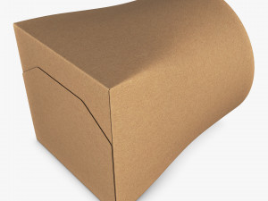 Package Cardboard Box M 6 3D Модель