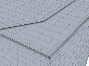 Package Cardboard Box M 6 3D Модель