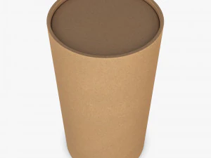 Package Cardboard Tube M 1 3D Model