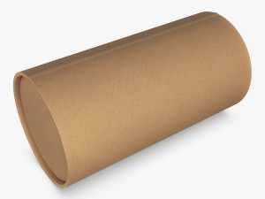 Package Cardboard Tube M 1 3D Model