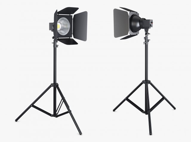 Studio Spot Light M 1 3D Model .c4d .max .obj .3ds .fbx .stl .blend 