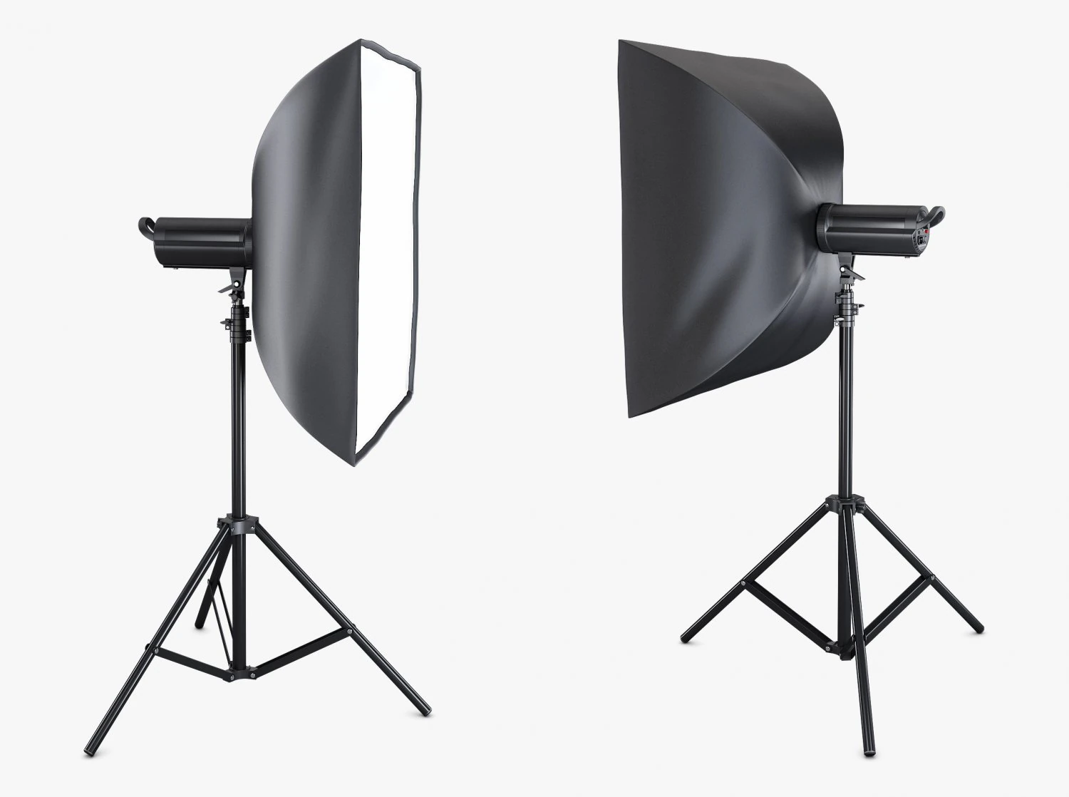 Studio Softbox Light M 2 3D Model .c4d .max .obj .3ds .fbx .stl .blend 