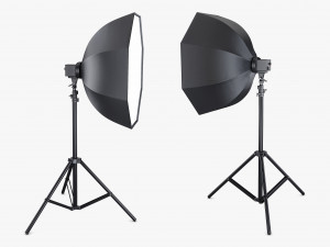 Studio Softbox Octagon Light M 1 3D-Modell