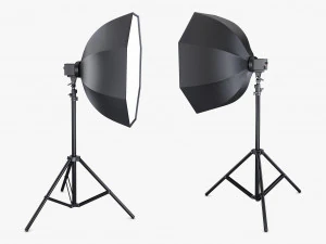 Studio Softbox Ottagono Luce M 1 Modello 3D