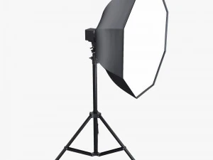 Studio Softbox Octagon Light M 1 3D Model