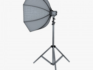 Studio Softbox Octagon Light M 1 3D Model