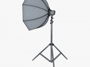 Studio Softbox Octagon Light M 1 3D Model