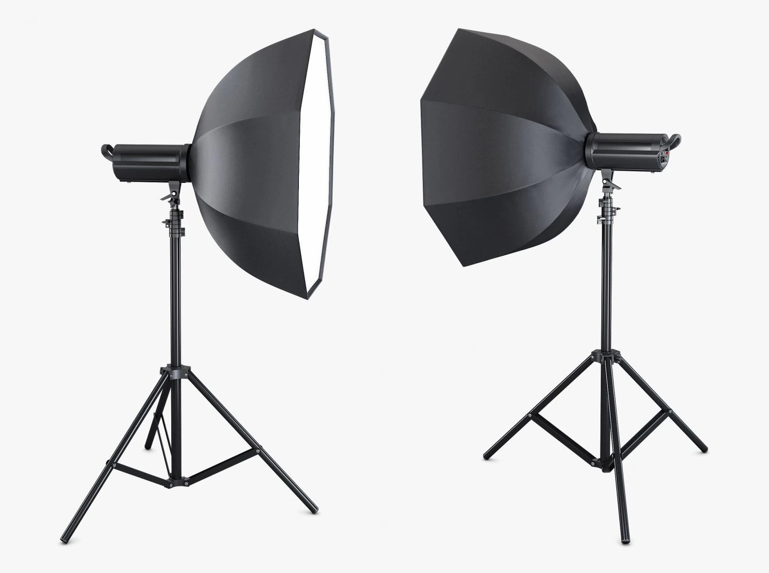 Studio Softbox Octagon Light M 2 3D Model .c4d .max .obj .3ds .fbx .stl .blend 