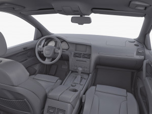 Interior Audi Q7 2005-2015 M 1 3D Model