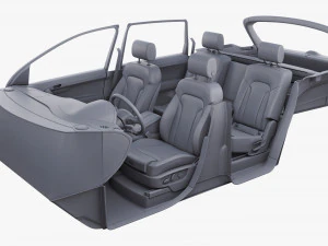 Interior Audi Q7 2005-2015 M 1 3D Model