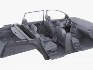 Interior Audi Q7 2005-2015 M 1 3D Model