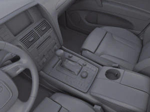 Interior Audi Q7 2005-2015 M 1 3D Model