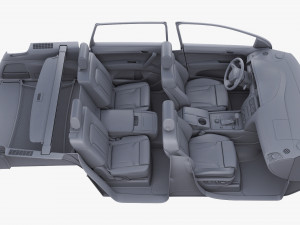 Interior Audi Q7 2005-2015 M 1 Modelo 3D
