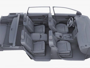Interior Audi Q7 2005-2015 M 1 3D Model