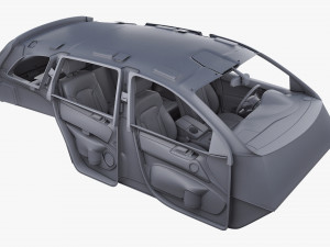 Interior Audi Q7 2005-2015 M 1 Modelo 3D