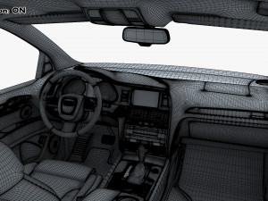 Interior Audi Q7 2005-2015 M 1 Modelo 3D