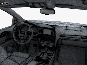 Interior Audi Q7 2005-2015 M 1 3D Model