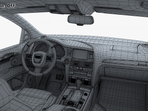 Interior Audi Q7 2005-2015 M 1 Modelo 3D