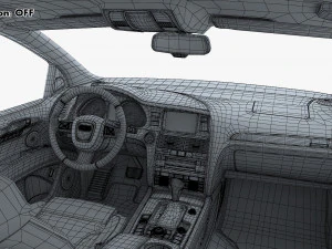 Interior Audi Q7 2005-2015 M 1 3D Model