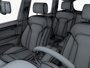 Interior Audi Q7 2005-2015 M 1 Modelo 3D