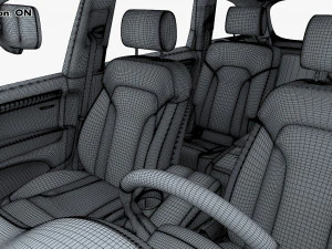 Interior Audi Q7 2005-2015 M 1 3D Model