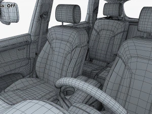 Interior Audi Q7 2005-2015 M 1 3D Model