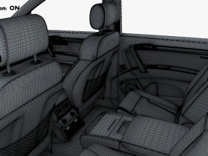 Interior Audi Q7 2005-2015 M 1 3D Model