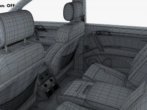 Interior Audi Q7 2005-2015 M 1 3D Model