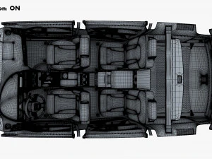 Interior Audi Q7 2005-2015 M 1 3D Model